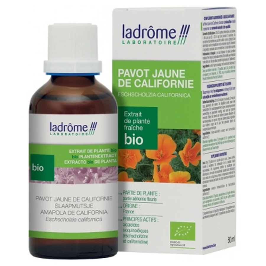 Ladrôme Bio-Frischpflanzenextrakt: Kalifornischer Gelber Mohn, 50 ml