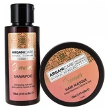 Arganicare Summer After-Sun Moisturizing Shampoo with Tiare Extract 100 ml + Repairing Mask 100 ml
