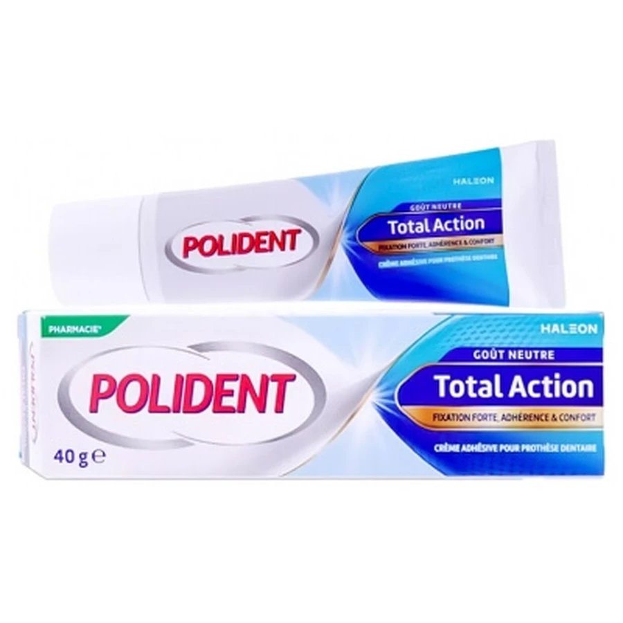 Polident Corega Total Action Denture Adhesive Cream, 40 g