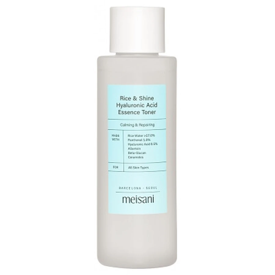 Tónico con ácido hialurónico Rice & Shine de Meisani, 150 ml