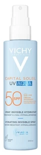 Vichy Capital Soleil UV Aqua Spray idratante invisibile SPF 50, 200 ml