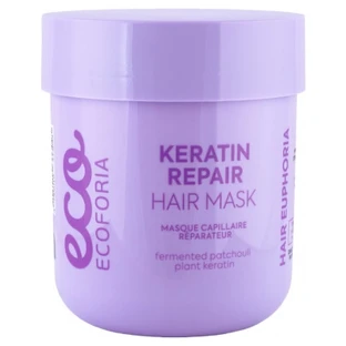 Mascarilla reparadora y restauradora con queratina Ecoforia, 200 ml