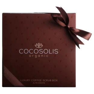 Cocosolis Luxus-Kaffee-Peeling-Set: 4er-Set mit natürlichen Peelings