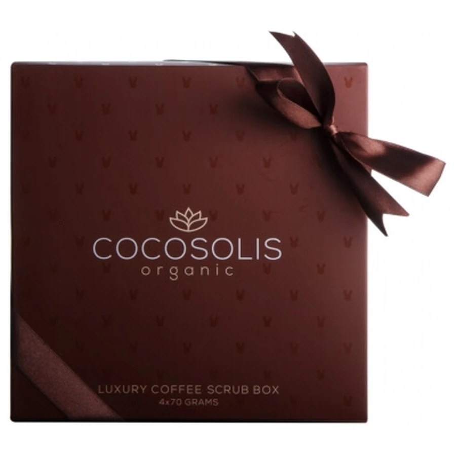 Cocosolis Luxus-Kaffee-Peeling-Set: 4er-Set mit natürlichen Peelings
