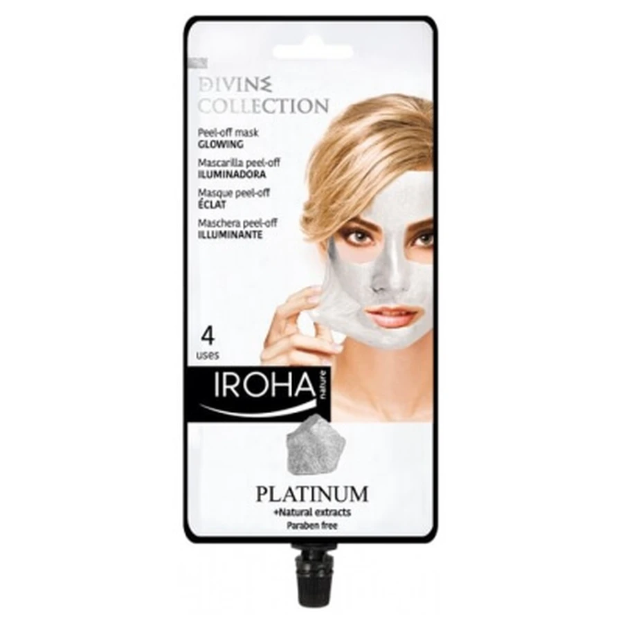 Iroha Nature Divine Collection: Mascarilla peel-off Platinum, 25 ml