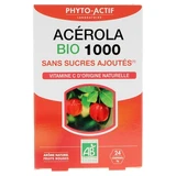 Phyto-Actif Acerola 1000, Bio, ohne Zuckerzusatz, 24 Tabletten