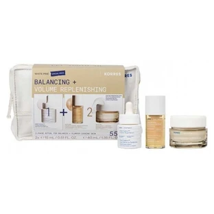 Korres White Pine-set: Balans + Herstel van het volume
