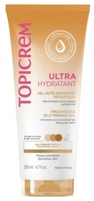 Topicrem Ultra-Moisturizing Progressive Self-Tanning Gel 200 ml