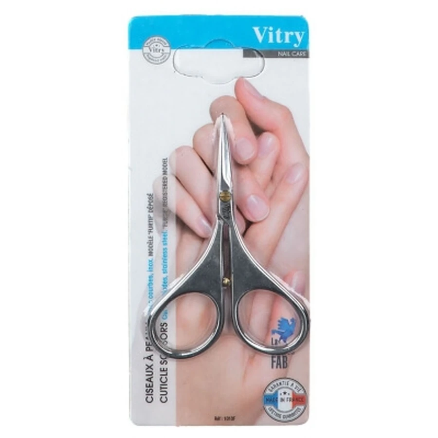 Vitry Skin Shears with Curved Stainless Steel Blades, "Furtif"