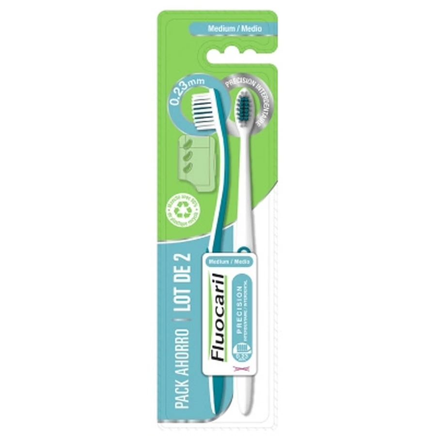 Fluocaril 2 Precision Interdental Toothbrushes, Medium