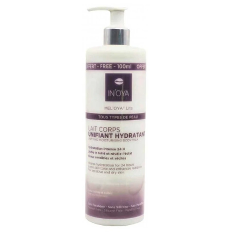 In'Oya Mel'Oya Lite hydraterende bodylotion voor de gevoelige en droge donkere en olijfkleurige huid, 500 ml