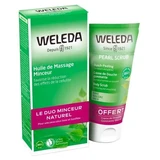 Weleda Birch Slimming Massage Oil 200 ml + Free Pearl Scrub Exfoliating Shower Cream 150 ml