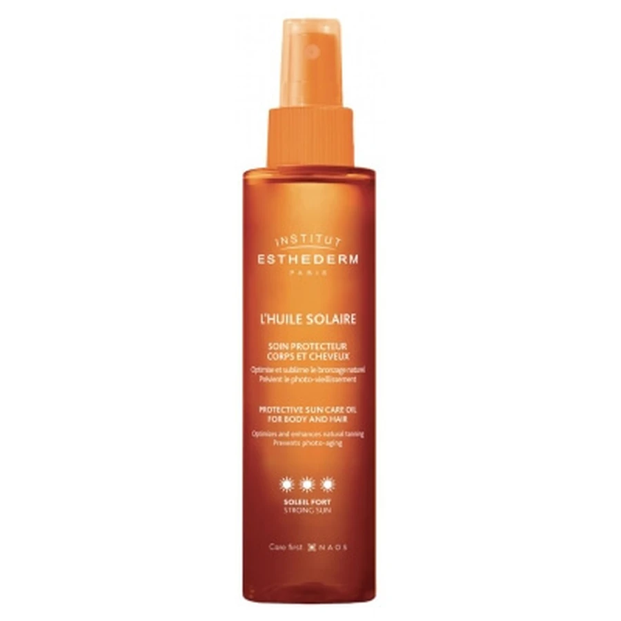 Institut Esthederm Zonnebeschermingsolie voor lichaam en haar, sterke bescherming tegen de zon, 150 ml