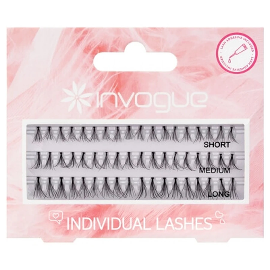 Invogue Faux Cils Individuels 3 Longueurs 54 Unités