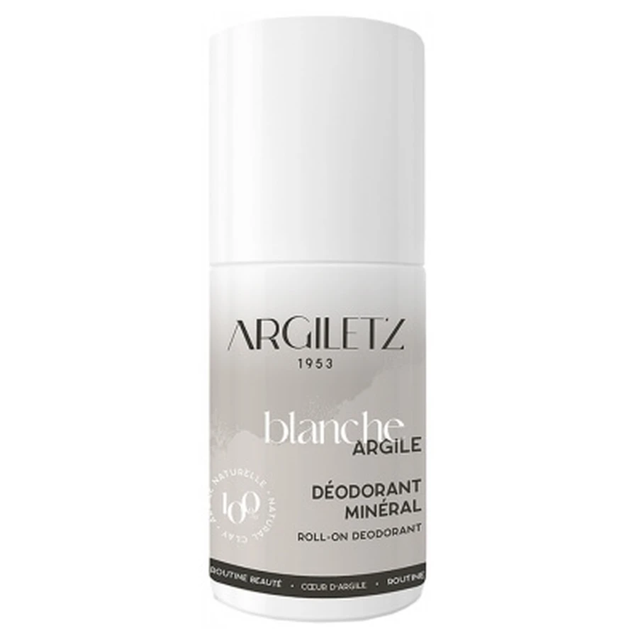 Argiletz Roll-On-Deodorant mit weißer Tonerde, 50 ml