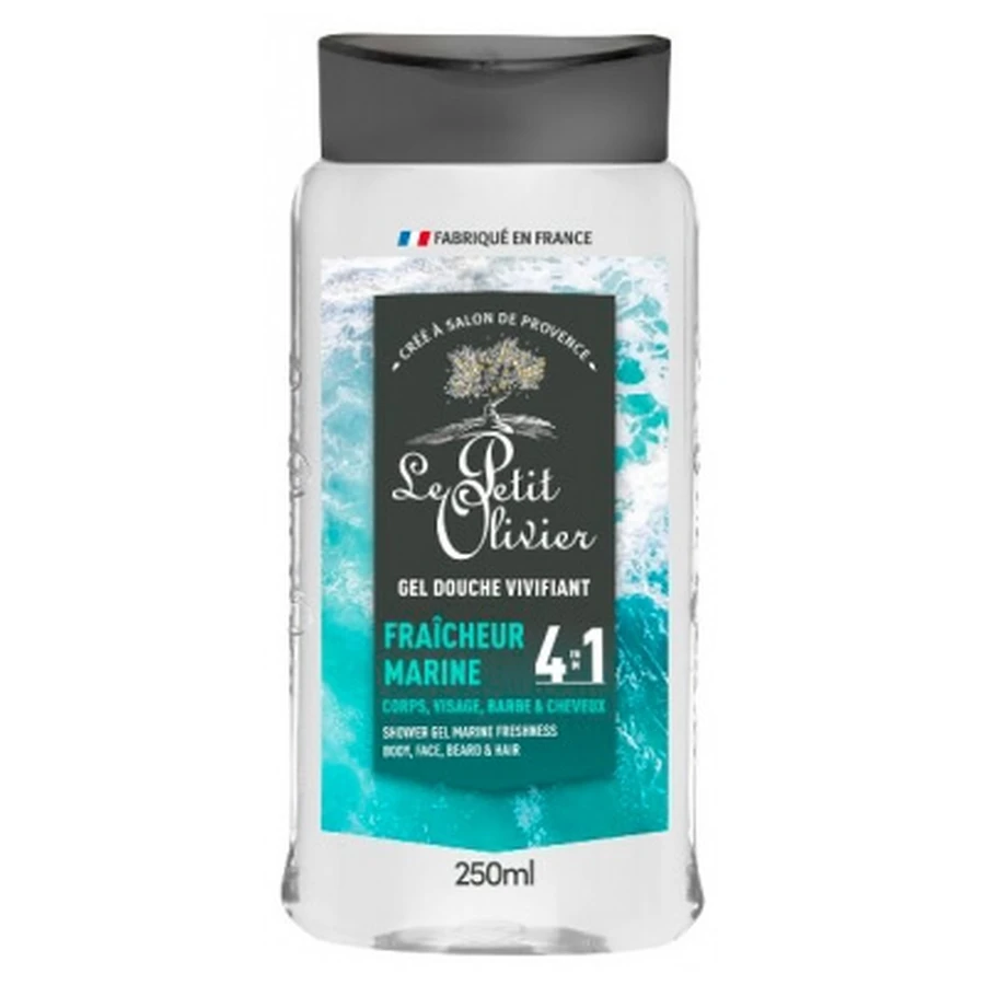 Le Petit Olivier 4-in-1 belebendes Duschgel, Meeresfrische, 250 ml