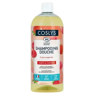 Coslys biologische shampoo en douchegel met rode bessen, 1 l