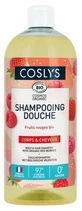 Coslys biologische shampoo en douchegel met rode bessen, 1 l