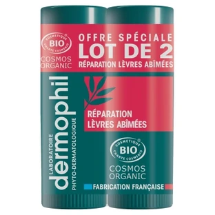 Dermophil Indian Organic Damaged Lip Repair Stick, 2-Pack (4 g each)