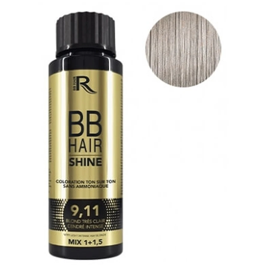 Generik Tone-on-Tone Haarkleur 9,11 Intense Zeer Licht Asblond BBHair Shine Generik