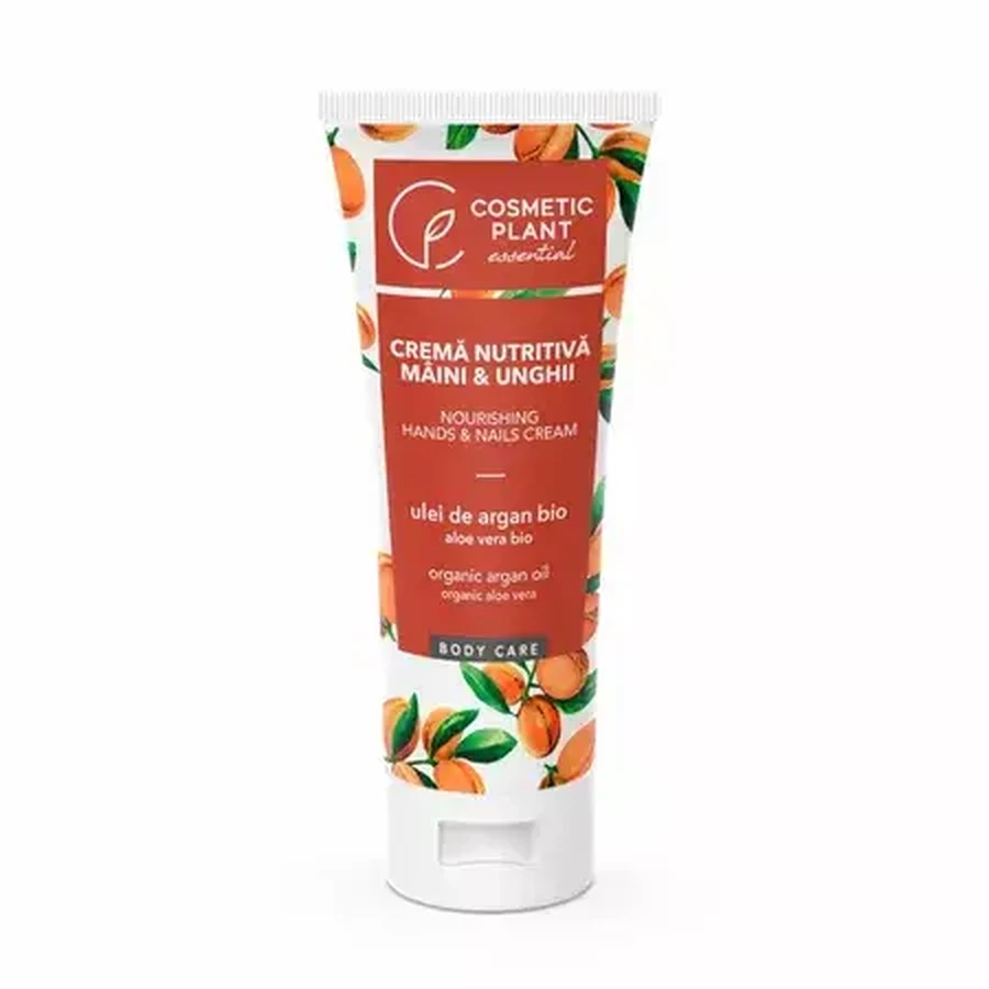 Pflegende Hand- und Nagelcreme mit Arganöl und Aloe-Vera-Extrakt Bio, 100 ml, Cosmetic Plant