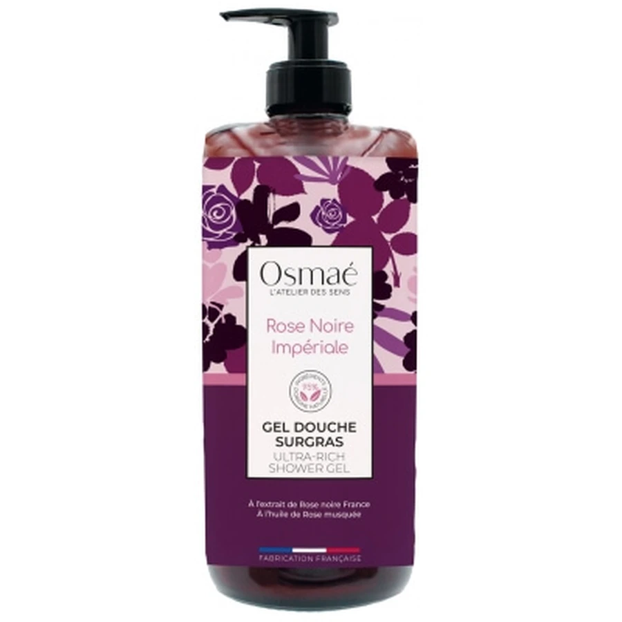 Gel de ducha hidratante Osmaé Imperial Black Rose, 1 L