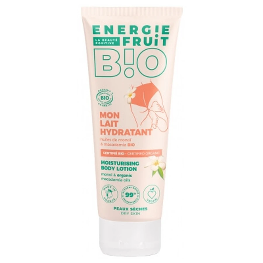Leche hidratante Energie Fruit Mon con monoï ecológico y aceite de macadamia, 200 ml