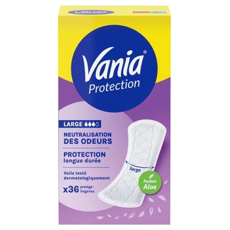 Vania Protection Aloe, paquete grande de 36 salvaslips