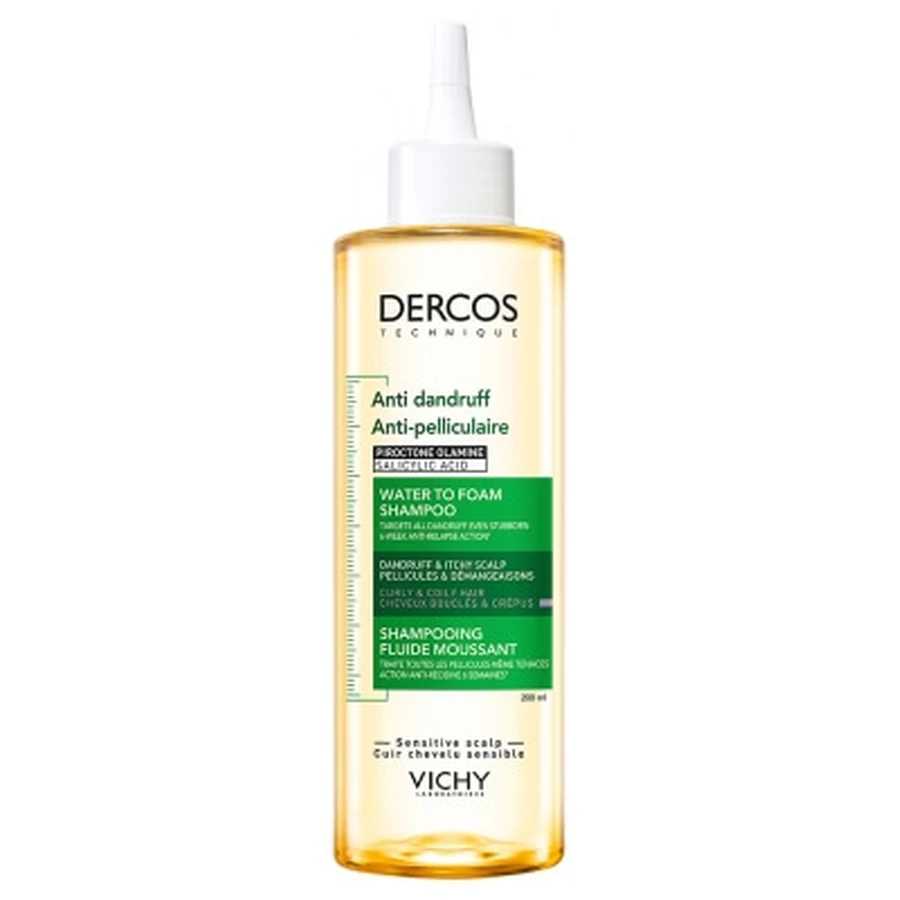 Vichy Dercos Anti-Schuppen-Schaumshampoo für lockiges und krauses Haar, 200 ml