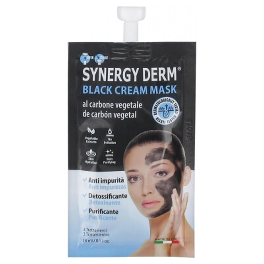 Incarose Synergy Derm Zwart Crèmemasker met plantaardige houtskool 15 ml