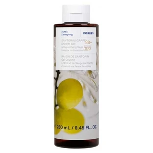 Gel de ducha Korres Santorini con uva, 250 ml