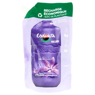 Ushuaïa Entspannendes Duschgel mit Ylang-Ylang aus Madagaskar – Öko-Nachfüllpackung 500 ml