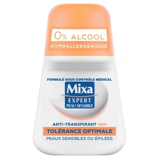 Mixa Expert Peau Sensible Anti-Transpirant Tolérance Optimale Roll-On 48H 50 ml