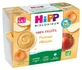 HiPP 100% fruit: appels en abrikozen, vanaf 4–6 maanden, biologisch, 4 potjes