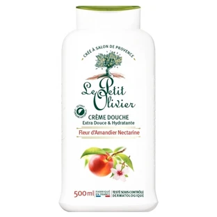 Le Petit Olivier Extra Gentle and Moisturizing Shower Cream: Almond Blossom and Nectarine, 500 ml