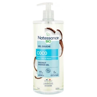 Gel de ducha de coco ecológico Natessance, 1 L
