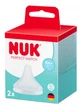 Chupetes de silicona NUK Perfect Match 2, orificio S, anticólicos, a partir de los 0 meses