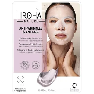 Iroha Nature Anti-Falten- und Anti-Aging-Gesichts- und Halsmaske, 30 ml