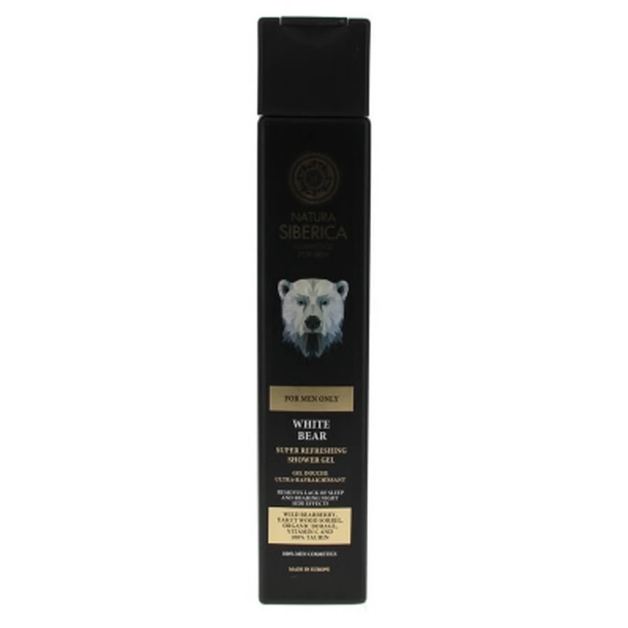 Natura Siberica Herren-Duschgel „White Bear“ – ultra-erfrischend, 250 ml