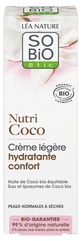Léa Nature SO BIO étic Nutri Coco Bio-Feuchtigkeitscreme „Light“ für ein angenehmes Hautgefühl, 50 ml