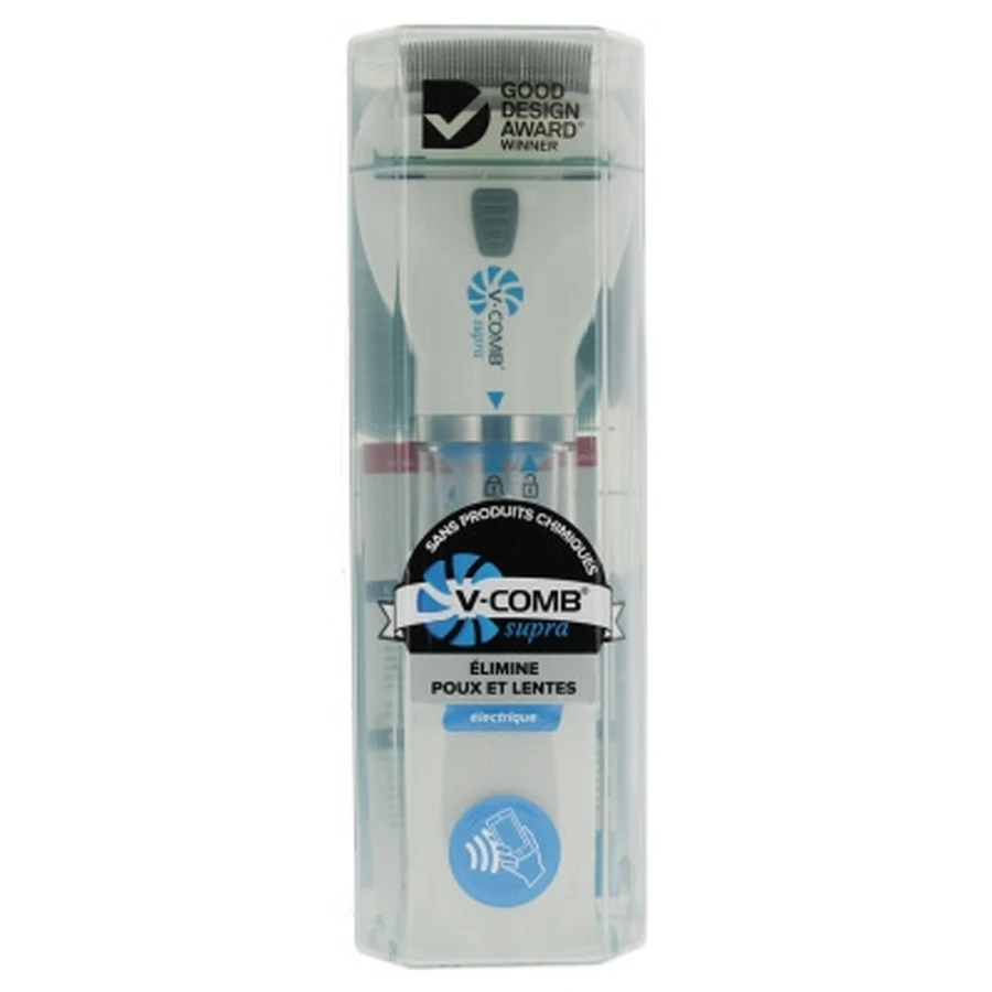Peine eléctrico anti-piojos Licetec V-Comb Supra con aspirador