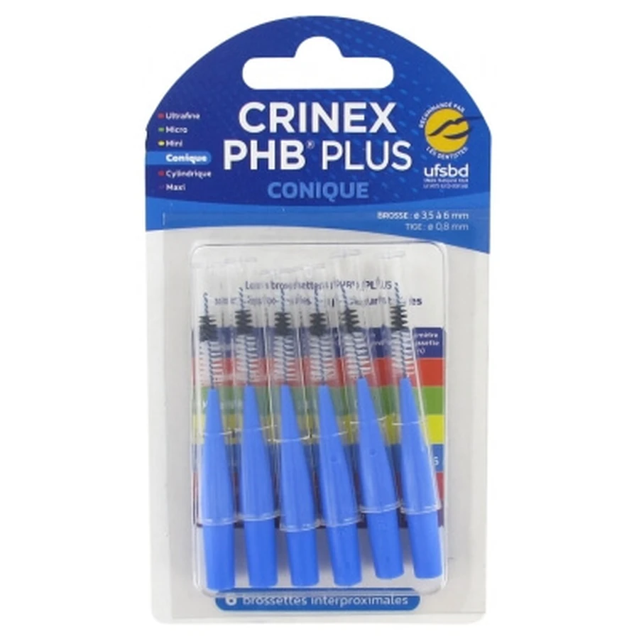 Crinex Phb Plus Conique Plus 1.3, 6 periuțe interproximale