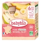 Babybio Birne, Banane und Hirse, ab 6 Monaten, Bio, 4 Beutel à 90 g