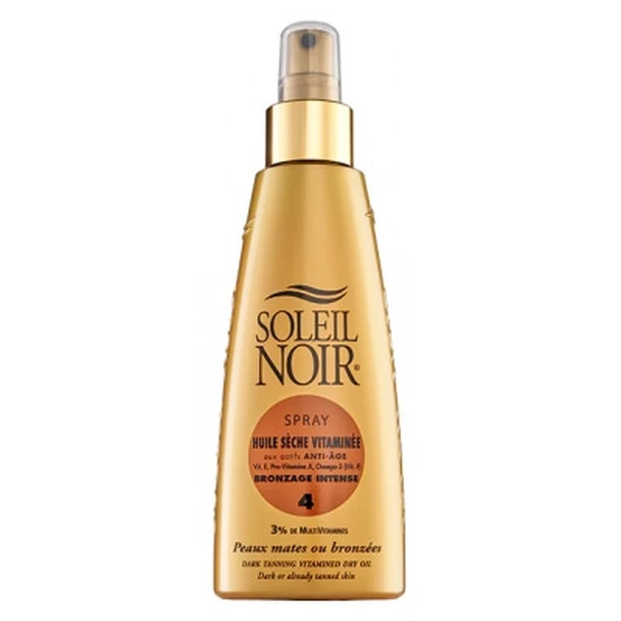 Soleil Noir met vitamines verrijkte droge olie voor een intense bruining, 4 verstuivingen, 150 ml