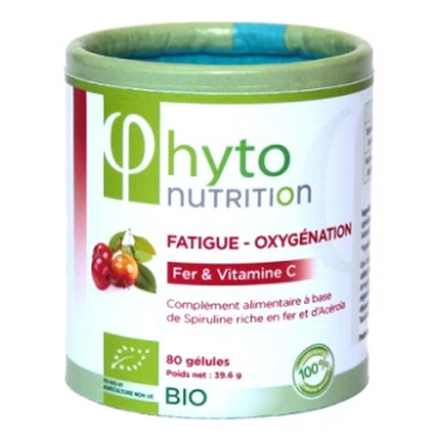 Flamant Vert Phyto Nutrition Fatigue et Oxygénation Bio 80 Gélules