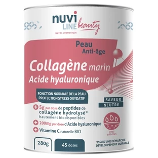 Nuviline Beauty: colágeno marino y ácido hialurónico, 280 g