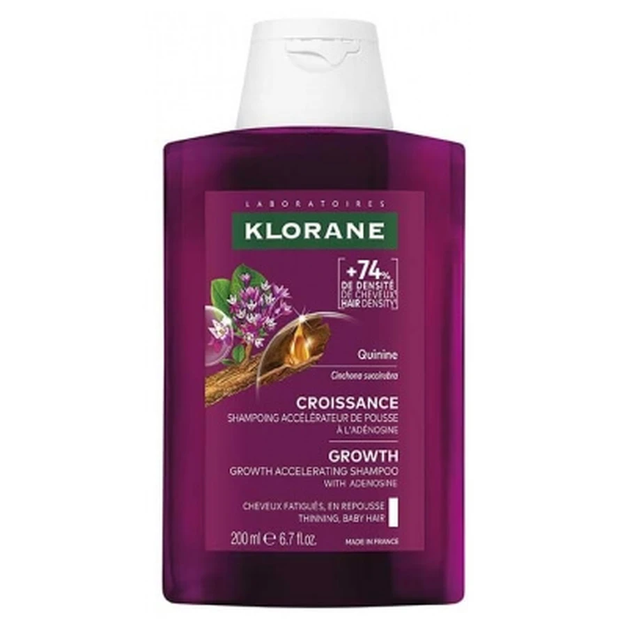 Klorane Wachstums-Shampoo mit Chinin zur Förderung des Haarwachstums, 200 ml