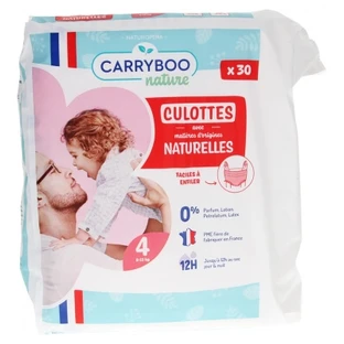 Carryboo NatureCarryboo Natural Diapers, 30 Count, Size 4 (8–15 kg)