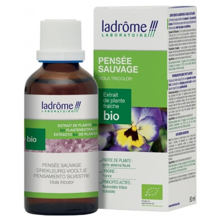 Estratto vegetale fresco biologico Ladrôme: viola del pensiero selvatica, 50 ml