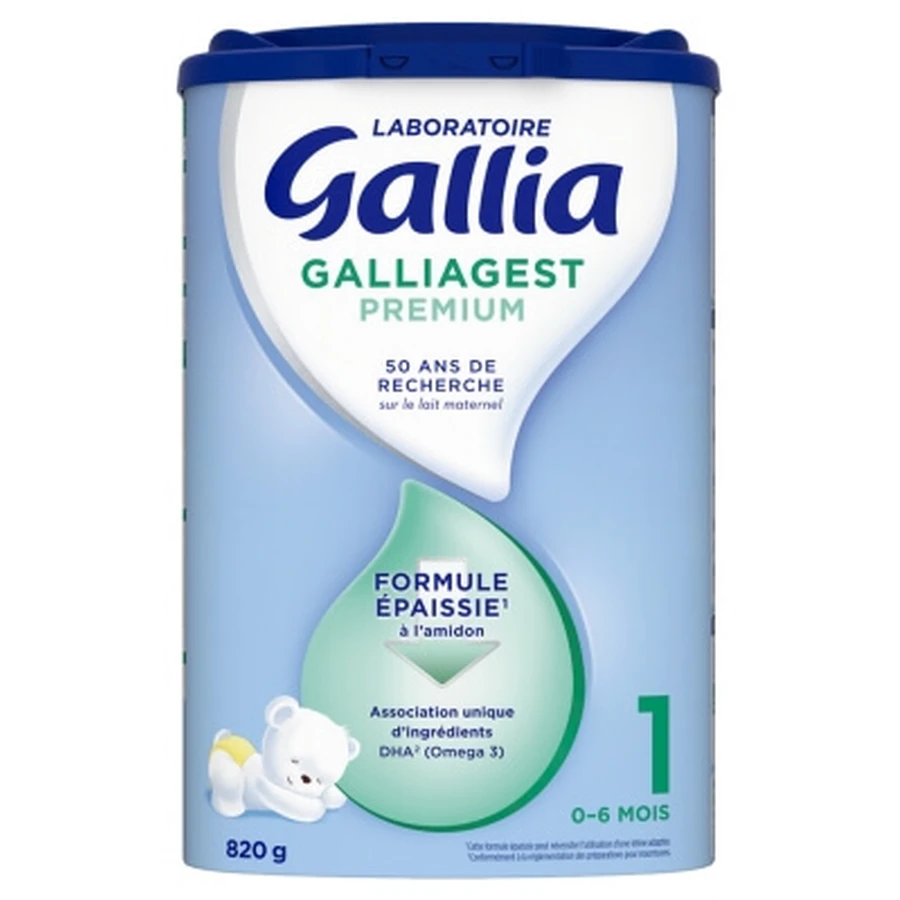 Gallia Galliagest Premium zuigelingenvoeding, 0–6 maanden, 820 g